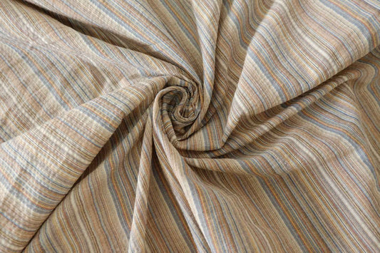 Soft Textured Yarn-Dyed Cotton Blend Fabric – 3.3 yd