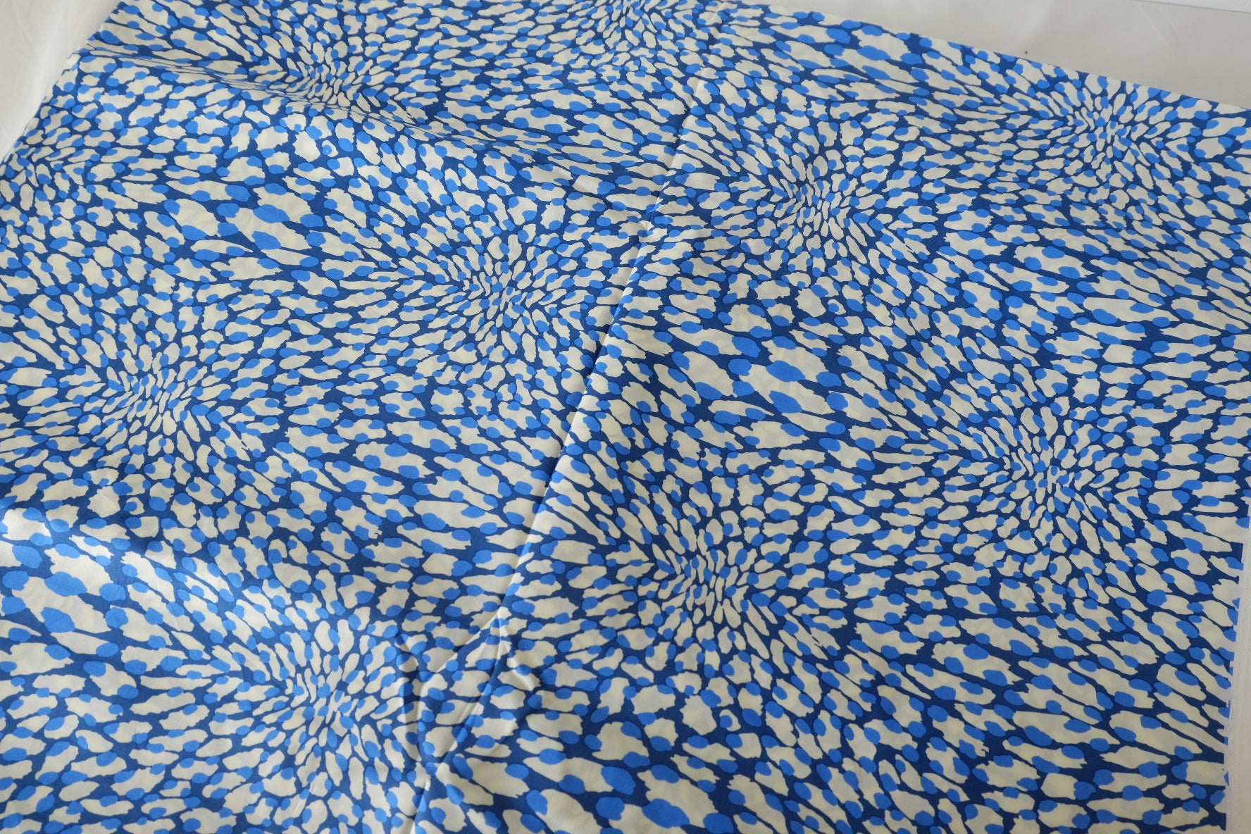 Blue Abstract Burst High Count Cotton Fabric – 3.3 yd