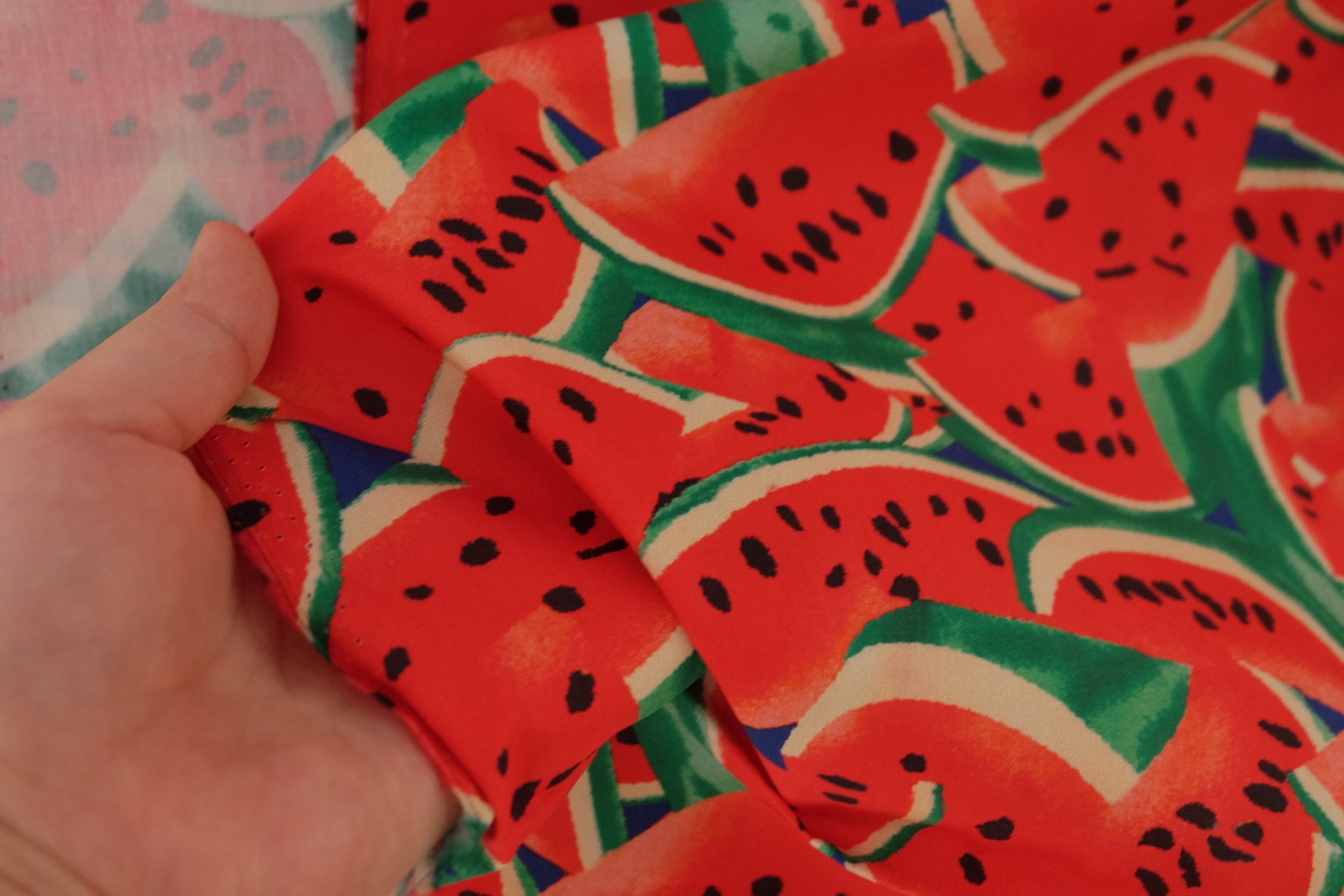 Watermelon Print Cotton Fabric – 2.2 yd