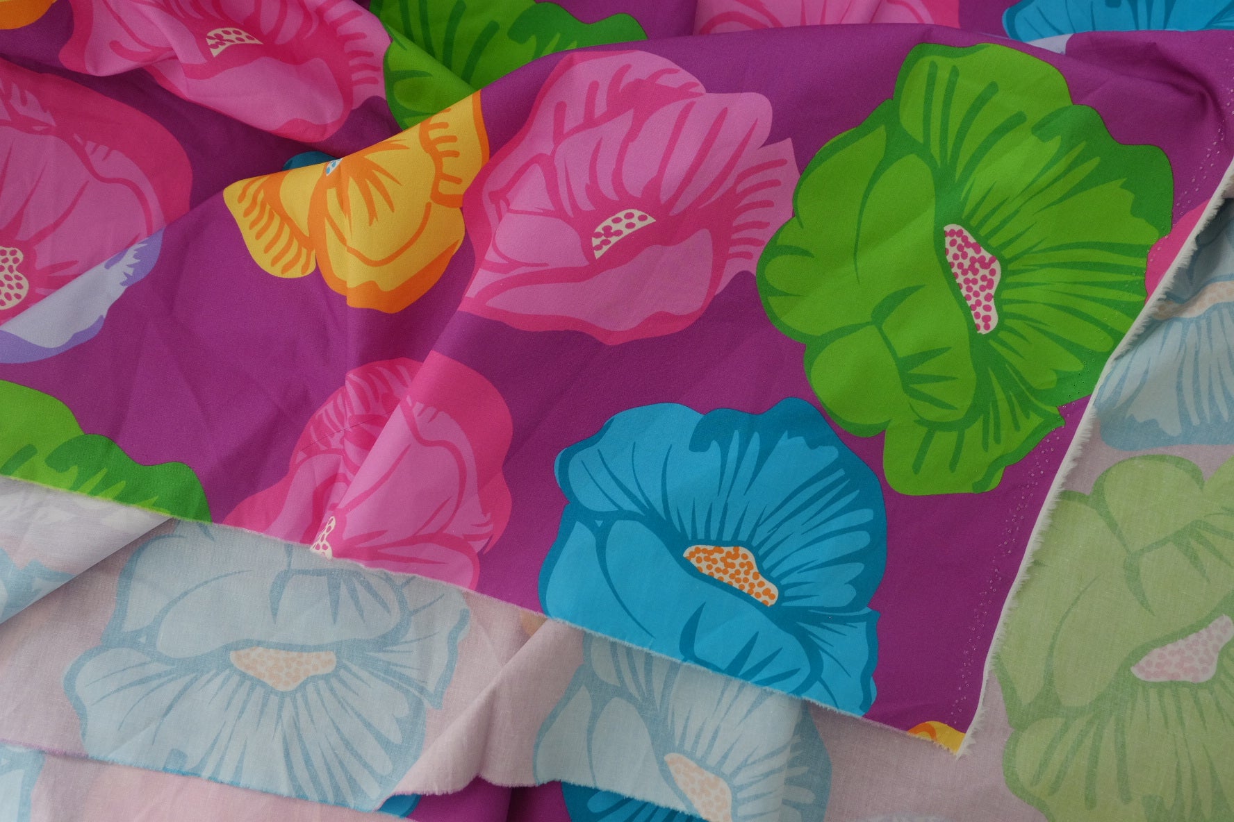 Vivid Floral High-Density Cotton Poplin – 1.3 yd