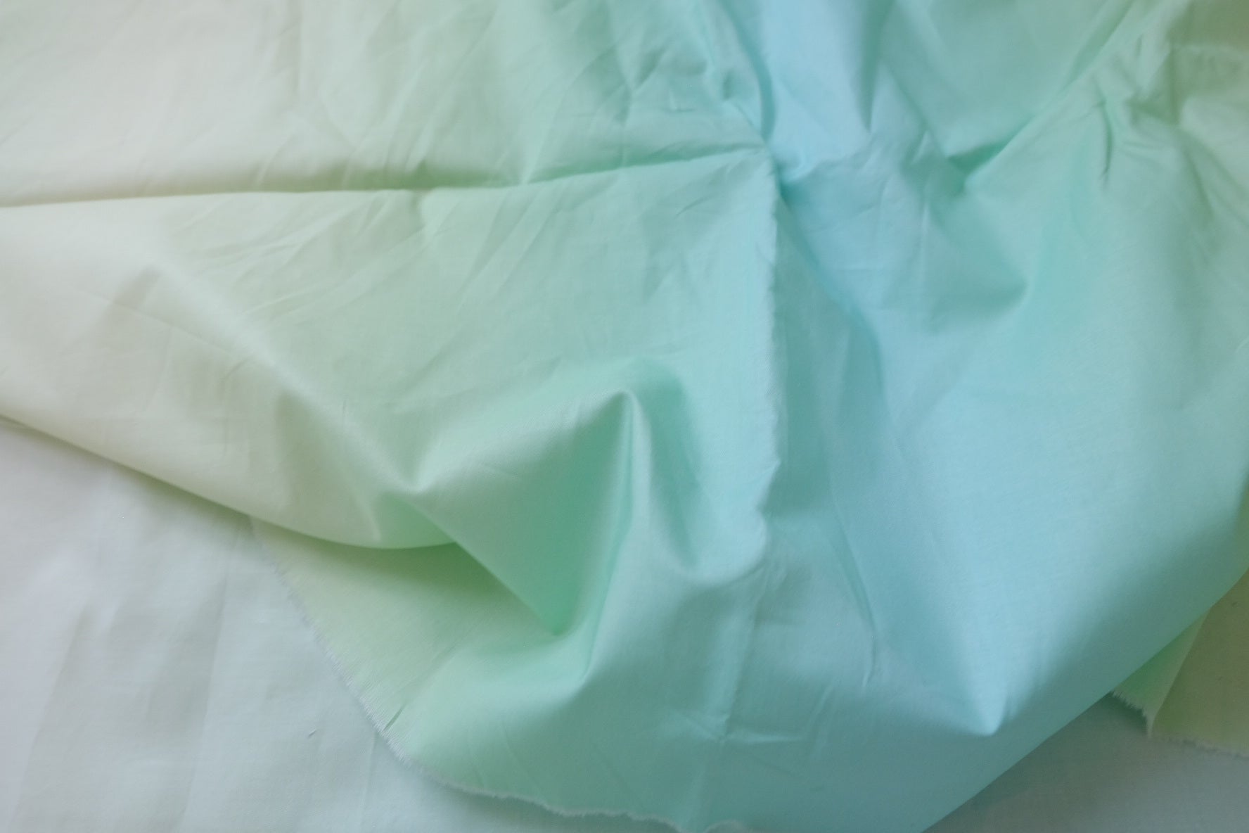 Aqua Gradient 60s Cotton Poplin Fabric - 1.64 yd