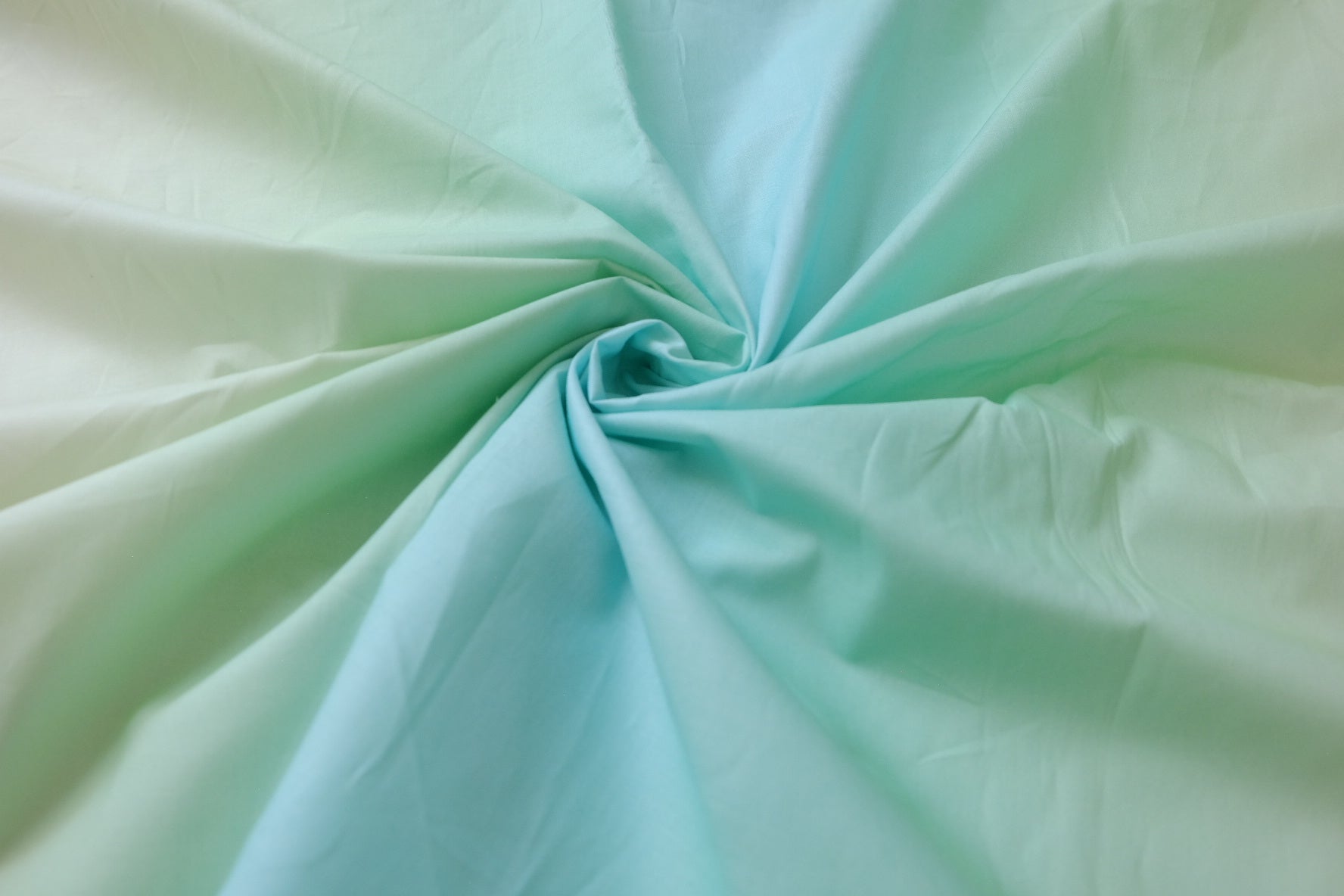 Aqua Gradient 60s Cotton Poplin Fabric - 1.64 yd