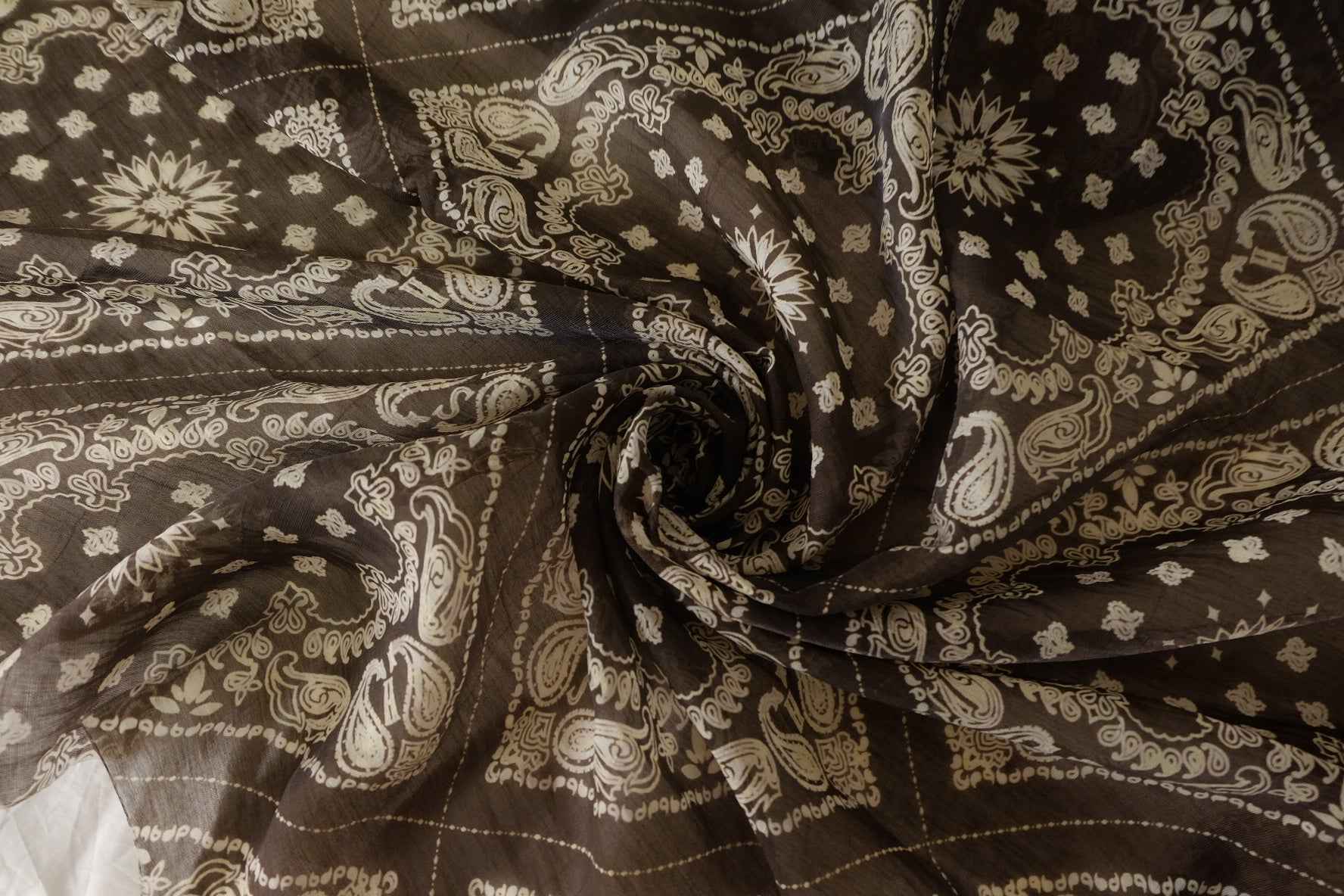 Espresso Bandana Print Tencel Cotton – 3.3 yd