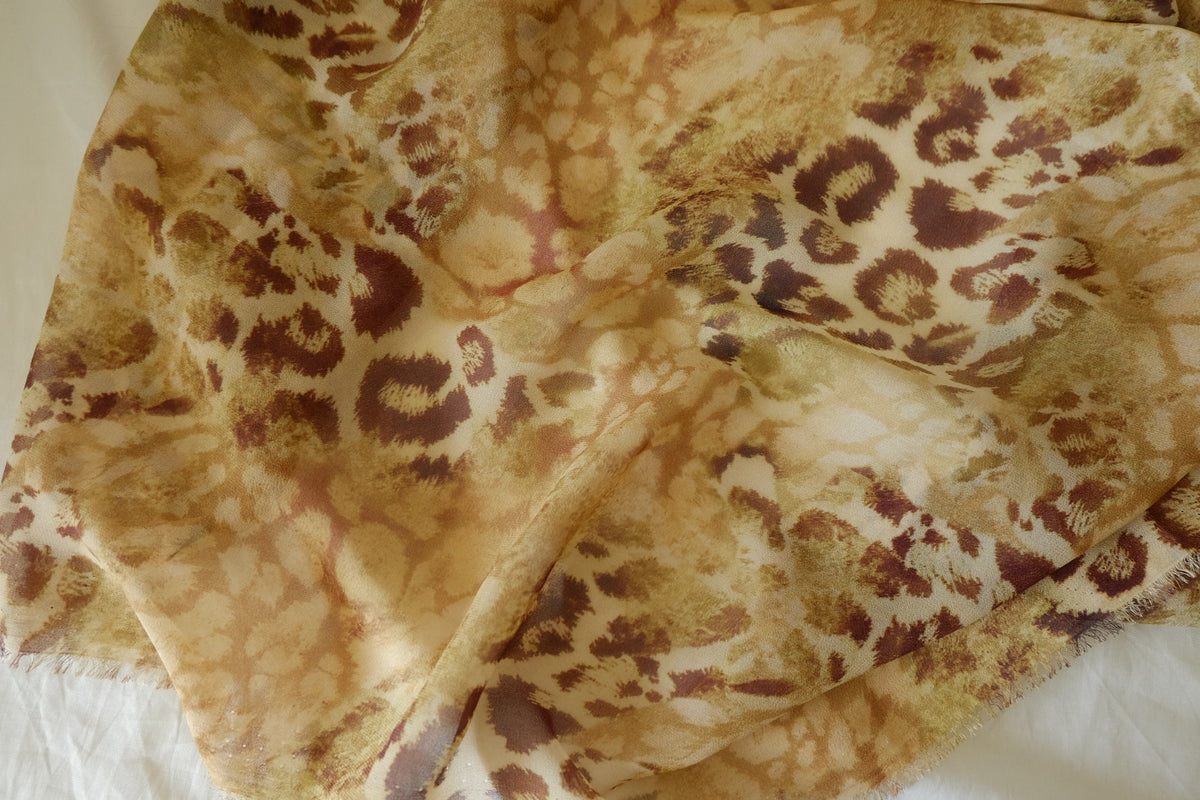 Wild Safari – Animal Print Polyester Chiffon | 3.3 yards