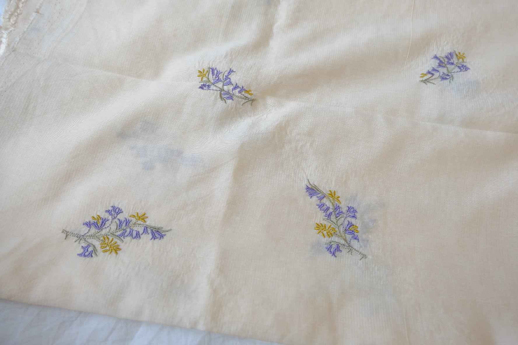 Embroidered Tencel Cotton Lightweight Fabric — 3.28 yd