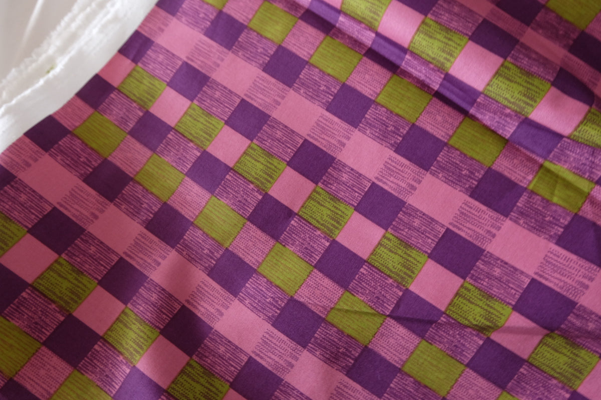 Retro Colorplay Checks – Soft Midweight Cotton – 2.2 yd