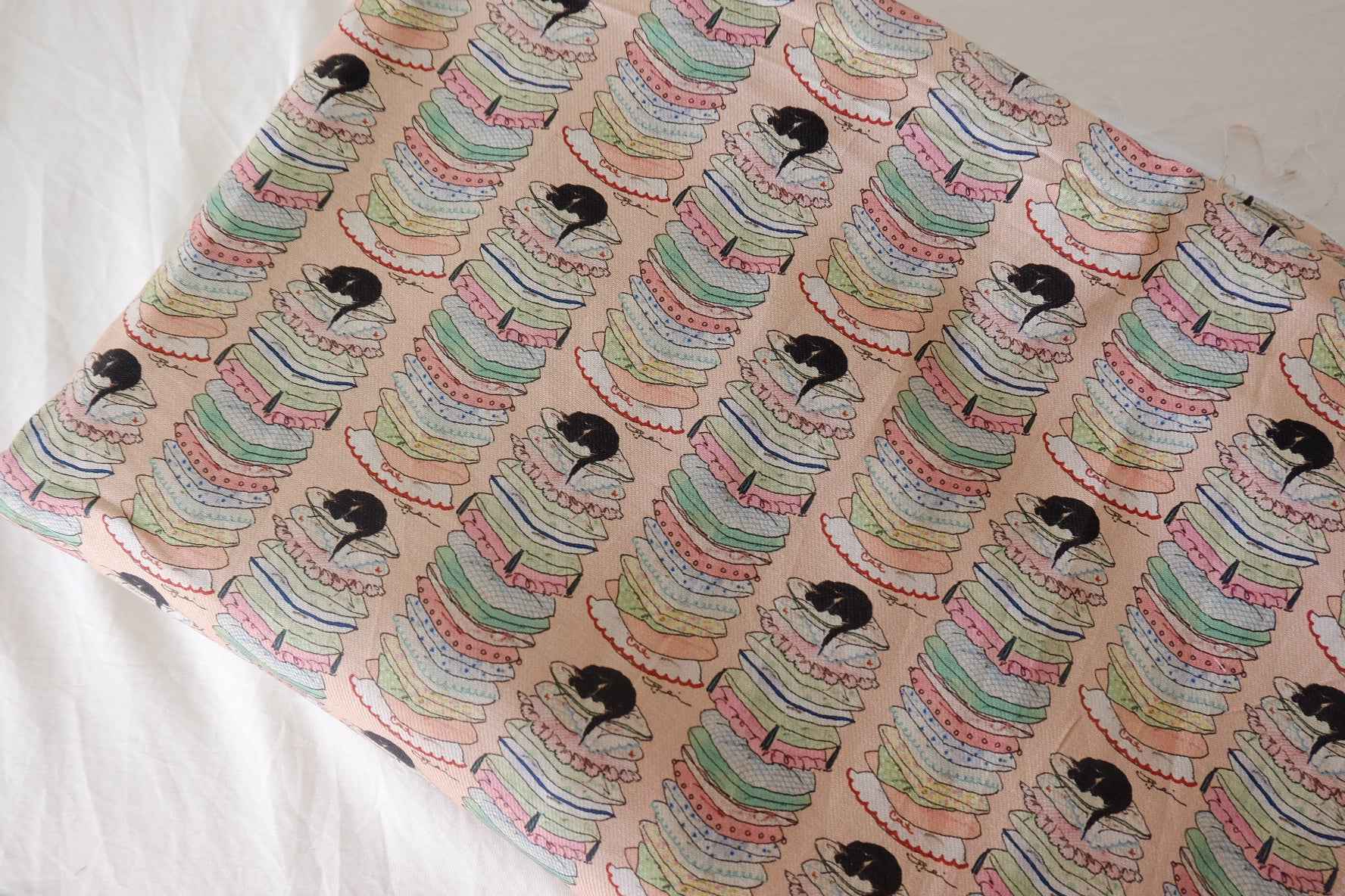 Soft Twill Cotton Cartoon Print Fabric – 1.5 yd