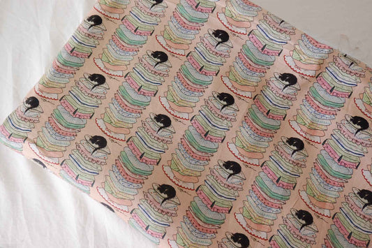 Soft Twill Cotton Cartoon Print Fabric – 1.5 yd
