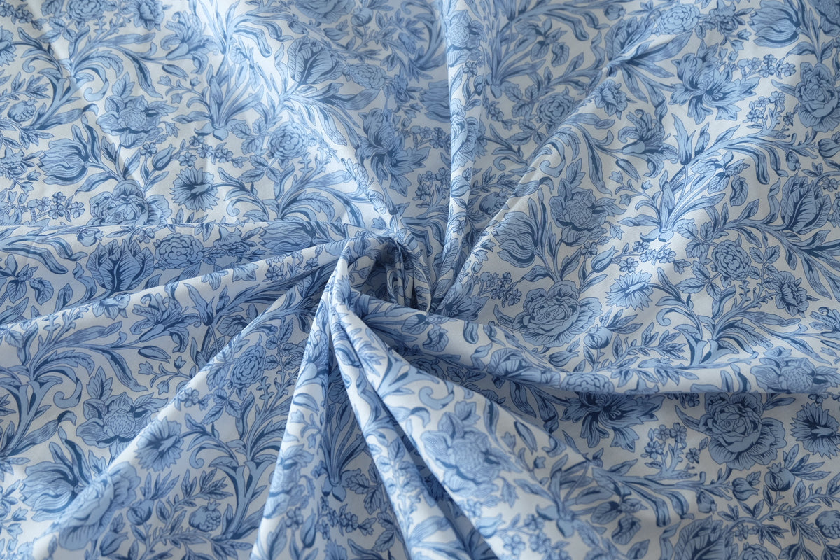 Blue Porcelain Garden Cotton Lawn – 3.3 yd