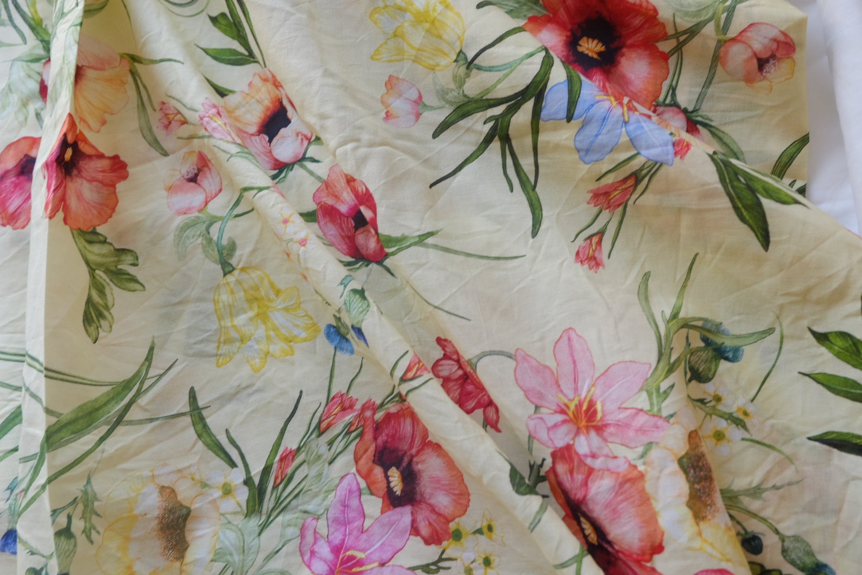 Watercolor Wildflower Cotton Batiste – 3.3 yd
