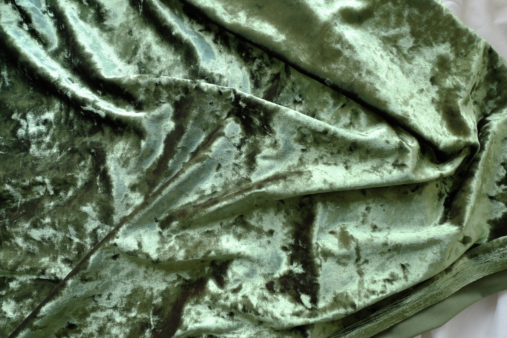 Forest Green Crushed Velvet – 2.2 yd