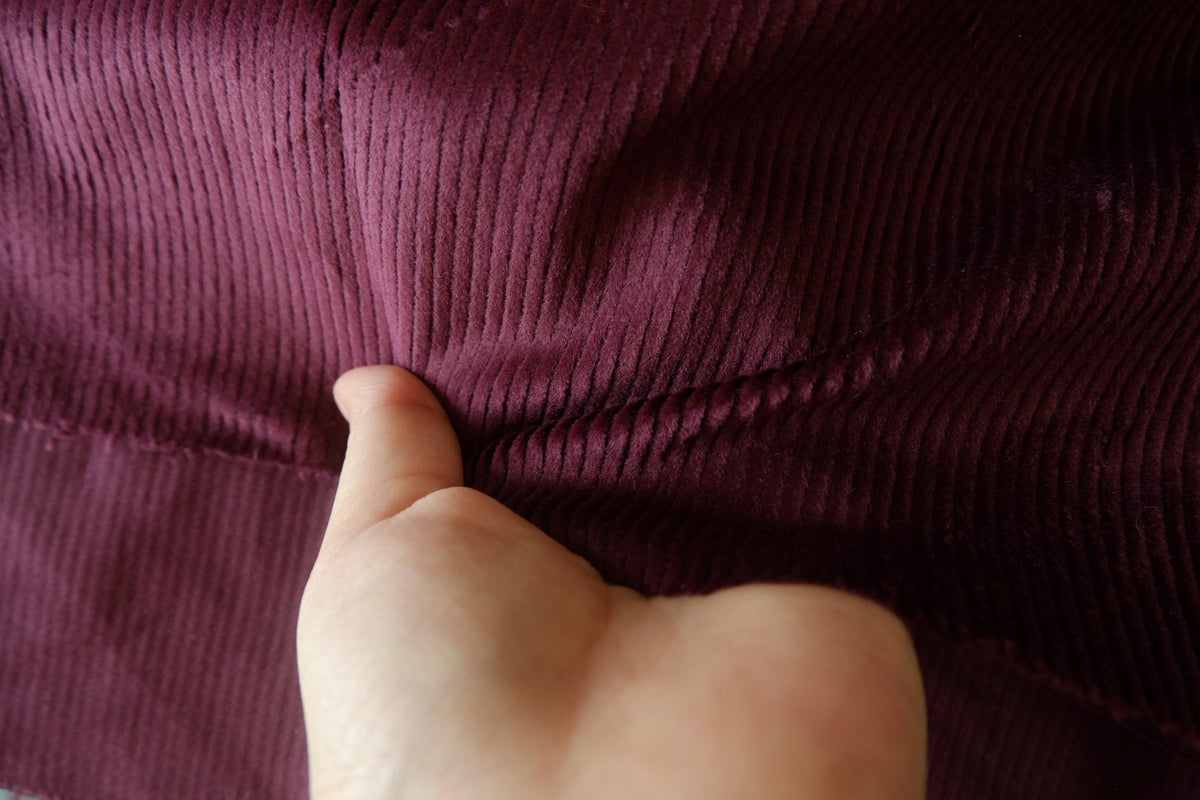 Mulberry Wine Plush Cotton Corduroy – 2.19 yd