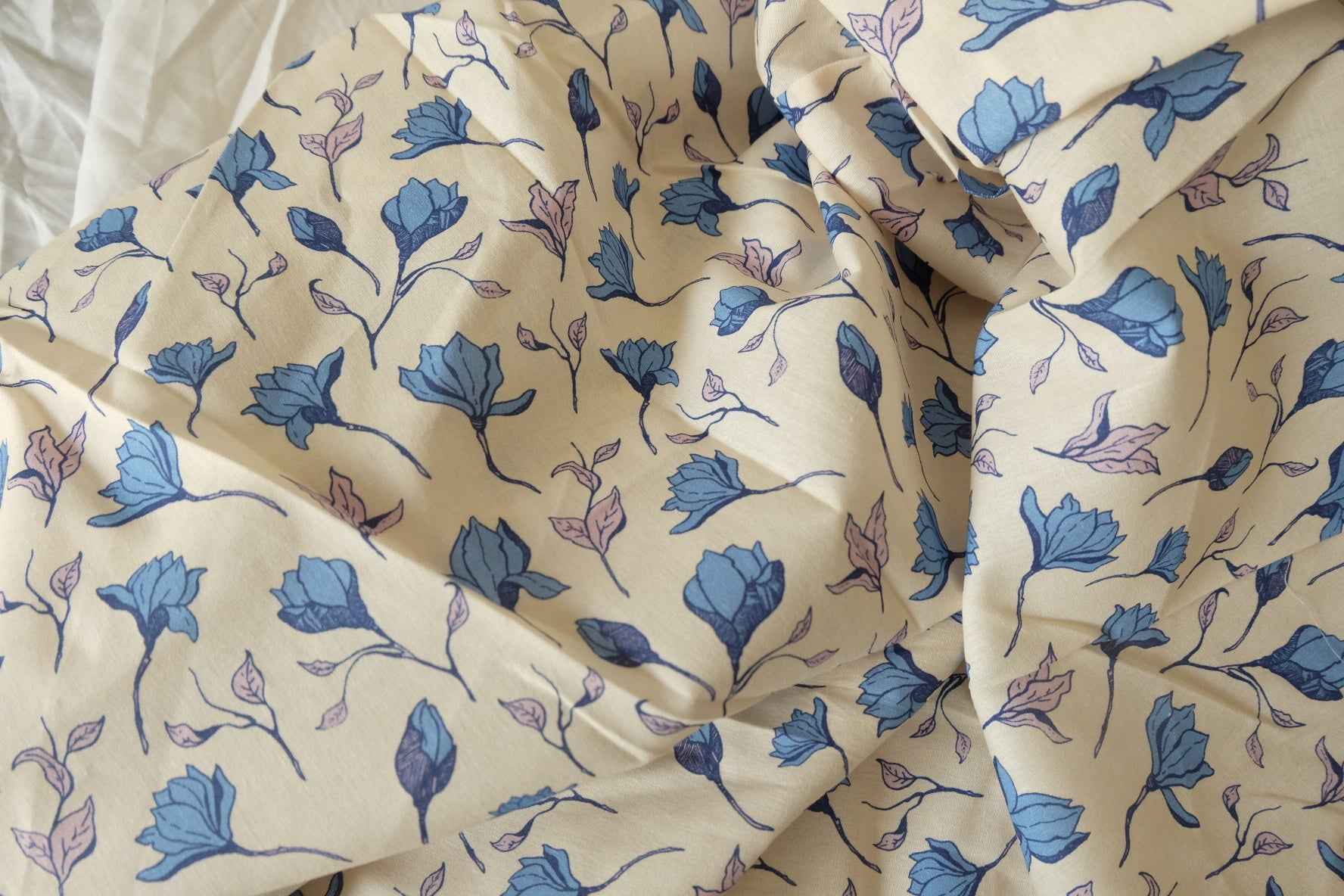 Blue Blossom 60s Cotton Poplin – 3.72 yd