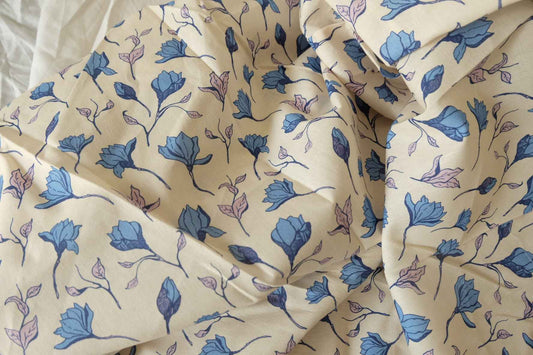Blue Blossom 60s Cotton Poplin – 3.72 yd