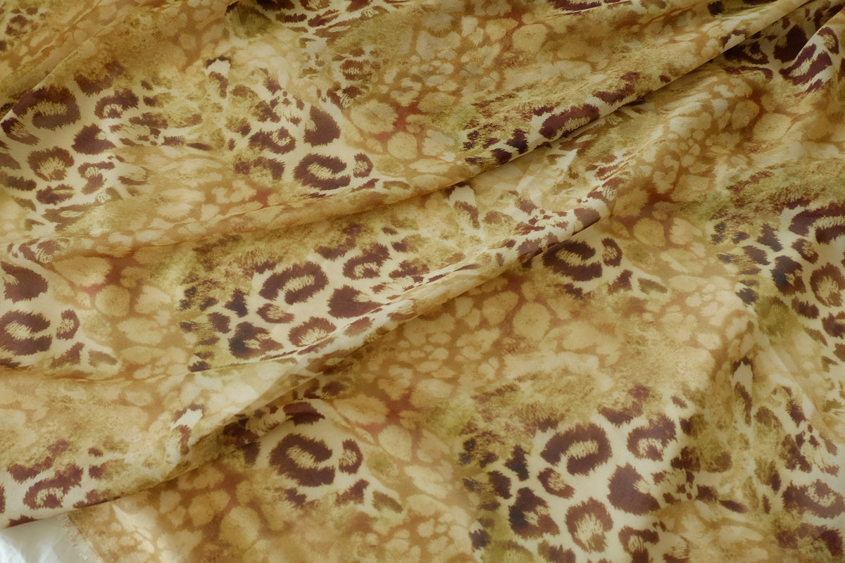 Wild Safari – Animal Print Polyester Chiffon | 3.3 yards