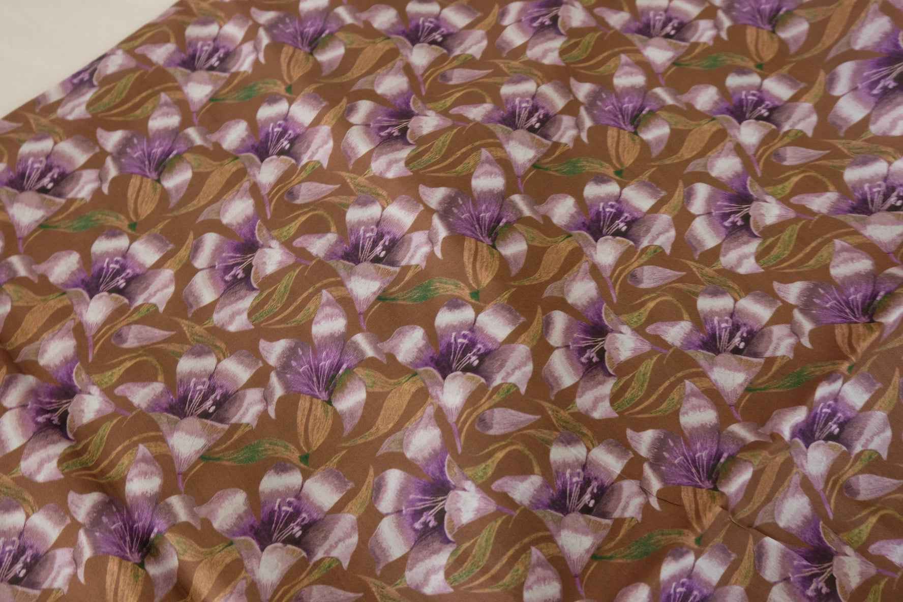 Purple Floral Cotton Lawn Fabric – 2.2 yd