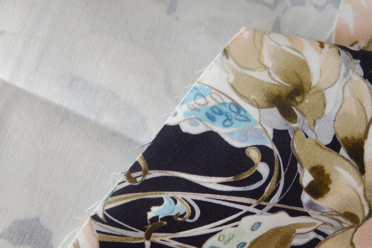 Midnight Grand Floral Cotton — 2.19 yd / 1.64 yd
