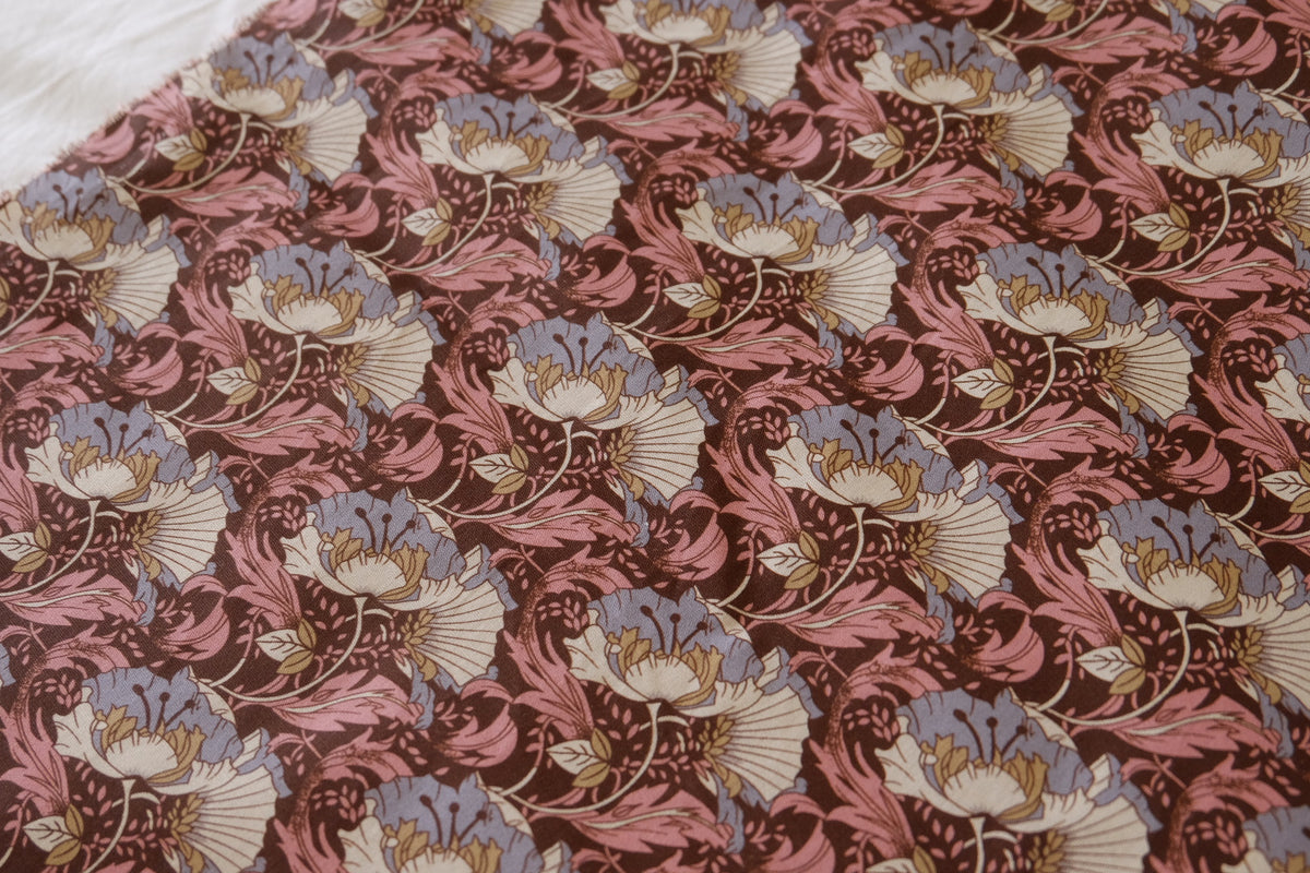 Vintage Rose Art Nouveau Fine Cotton – 1.64 / 2.19 yd