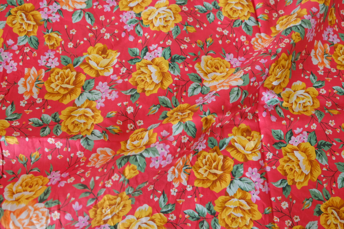 Golden Rose Cotton Lawn Remnant – 1.2 yd