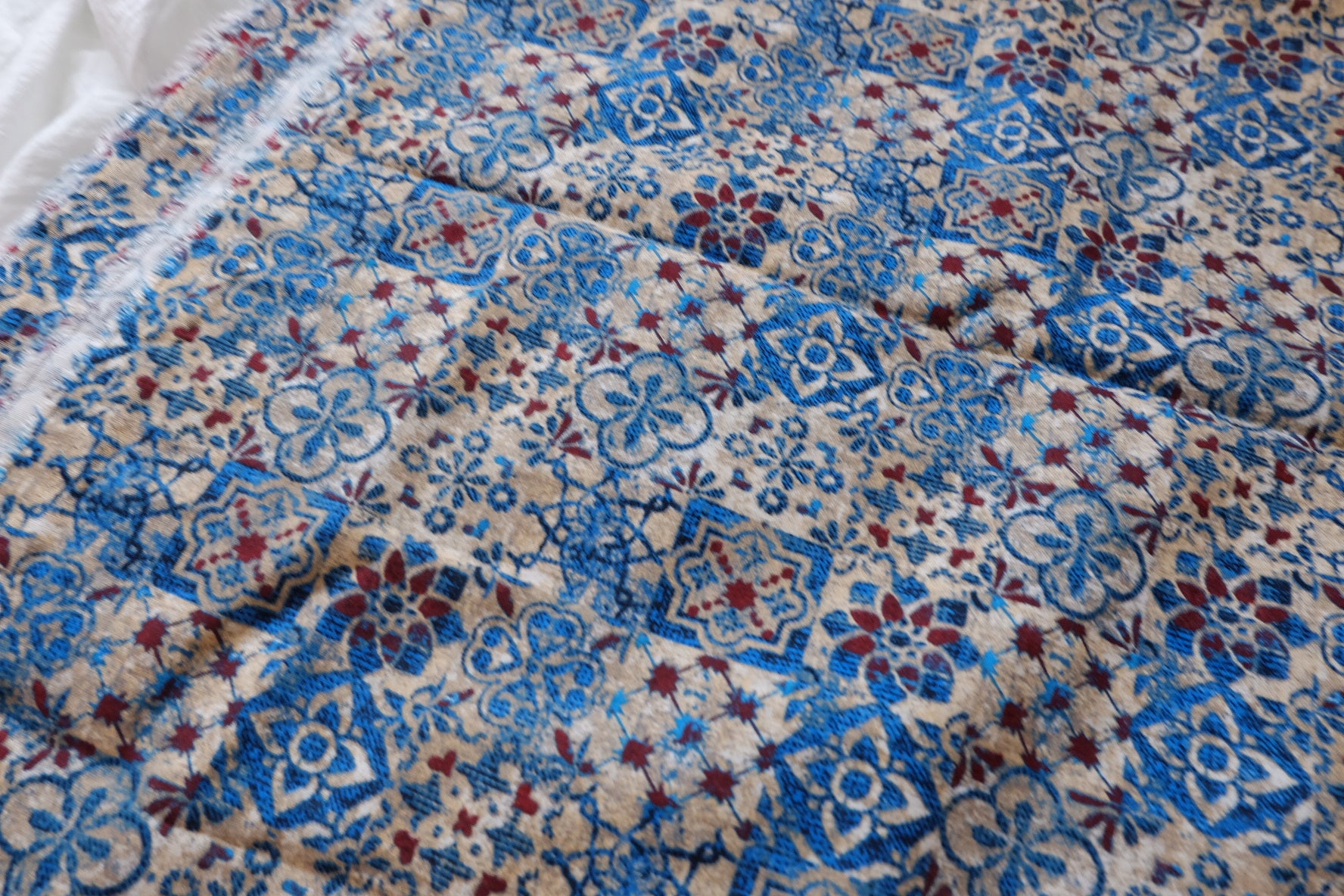 Vintage Tile Cotton Linen Blend — 3.28 yd