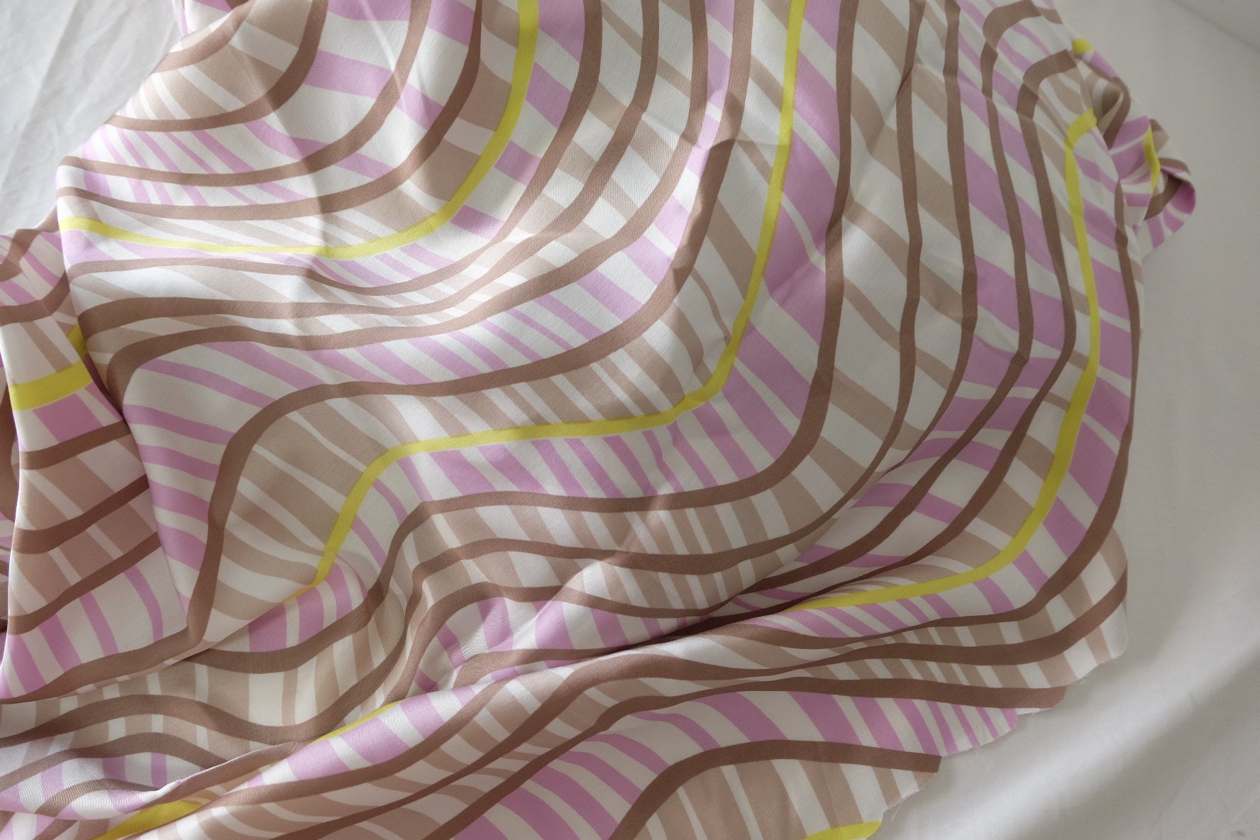 Wavy Stripe Pure Cupro Fabric – 3.3 yd