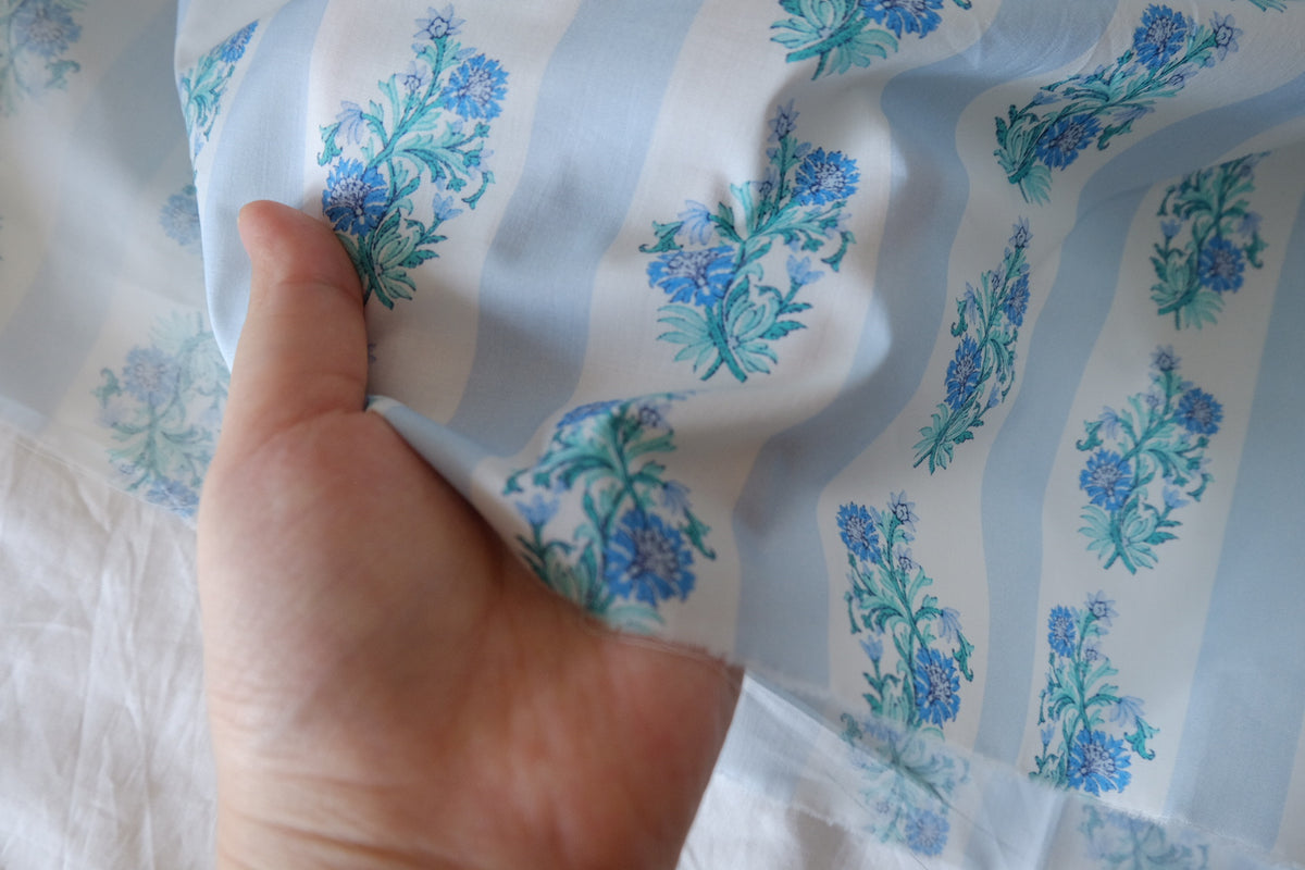 Blue Porcelain Garden – Fine Cotton Poplin | 2.2 yards