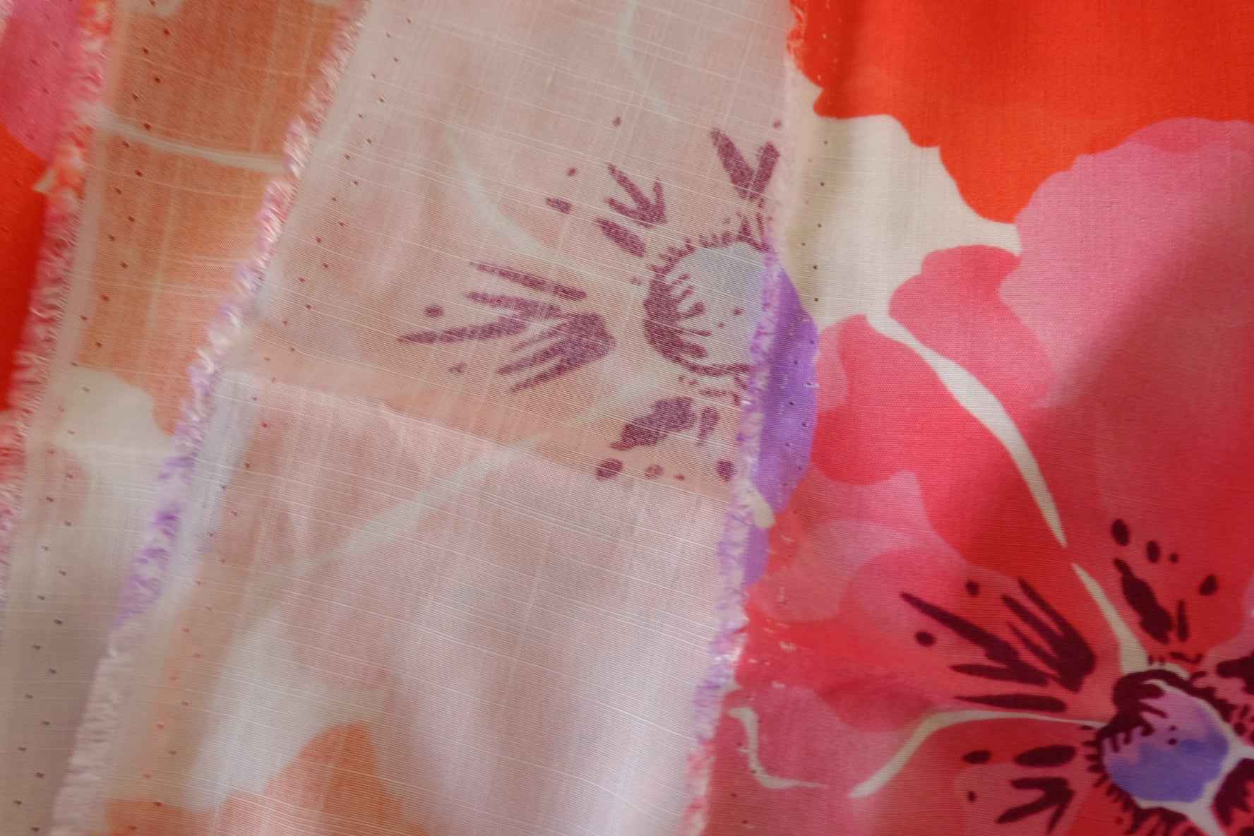 Bold Floral Soft Cotton Challis Fabric – 2.2 yd