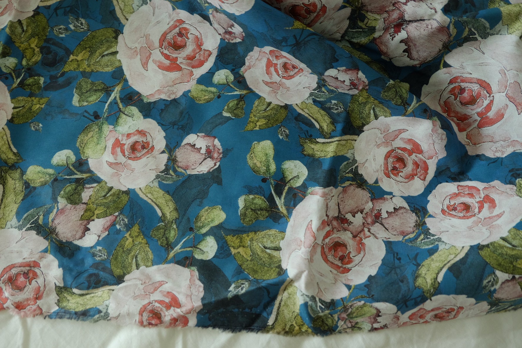 Blue Rose Cotton Poplin – 3.3 yd