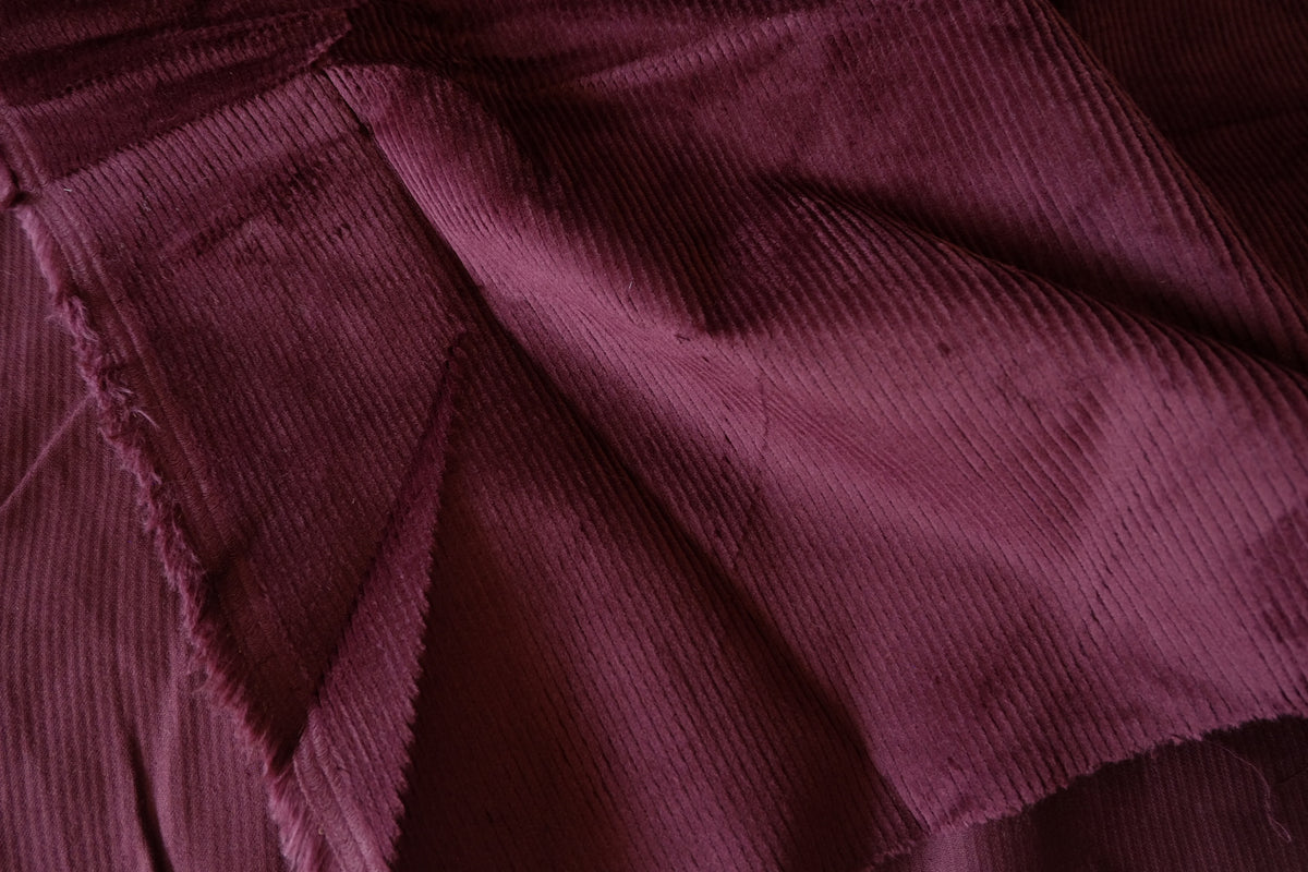 Mulberry Wine Plush Cotton Corduroy – 2.19 yd