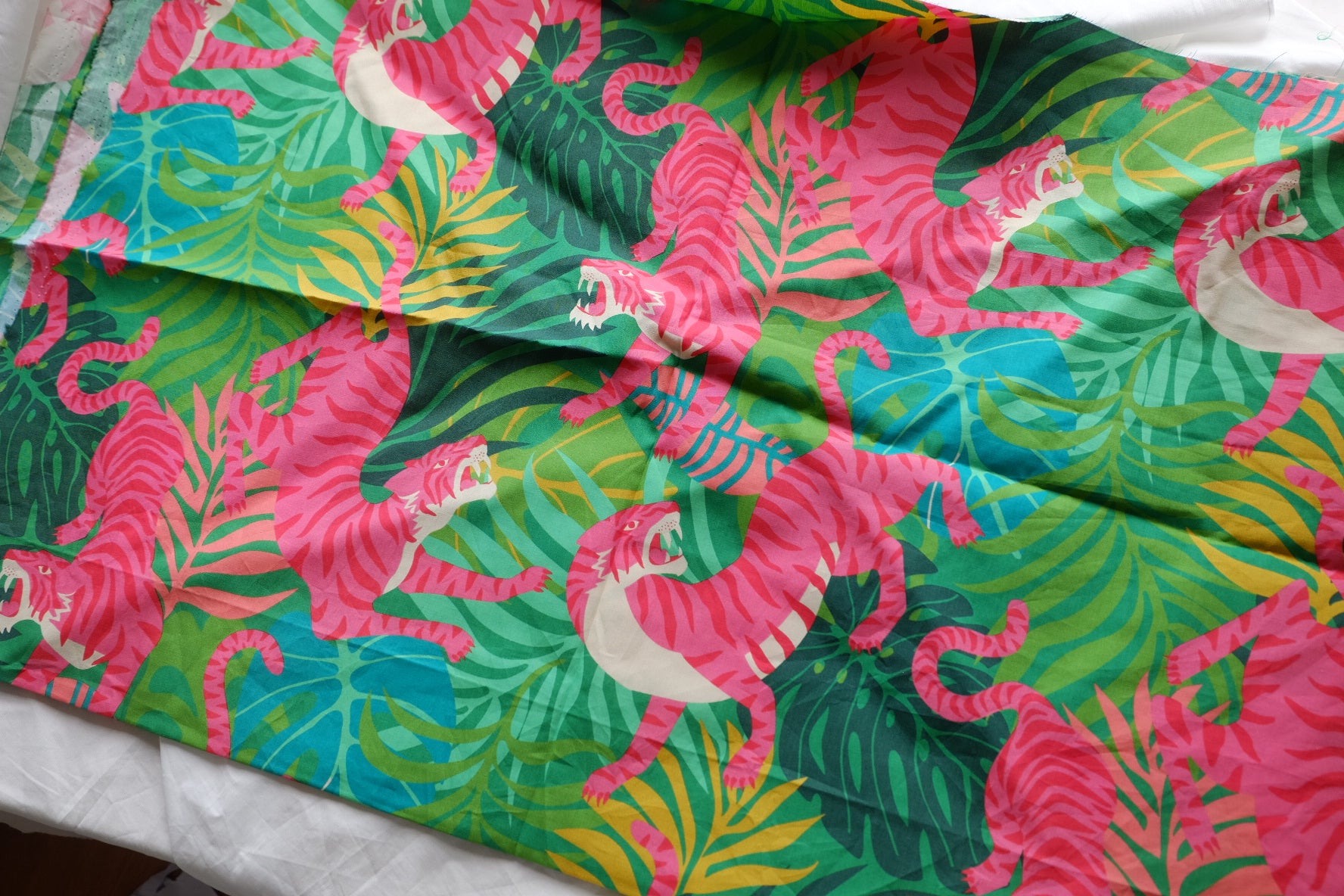 Pink Tiger High-Density Cotton Poplin – 0.9 yd