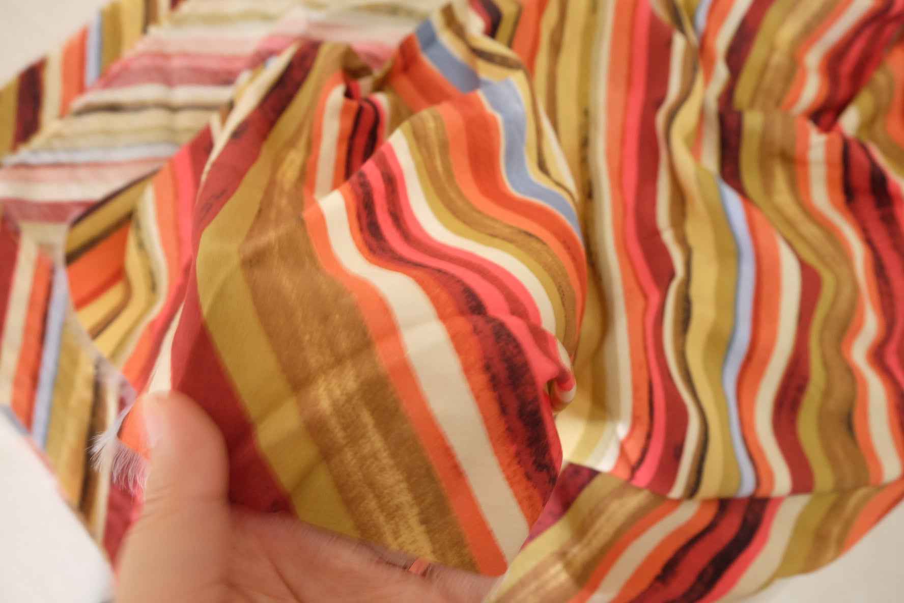 Wavy Stripe Tencel Cotton Fabric – 2.2 yd