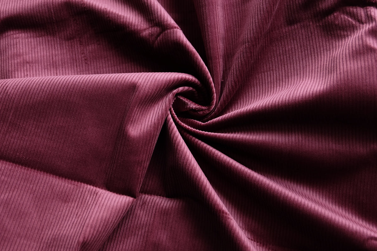 Burgundy Cotton Corduroy – 3.3 yd