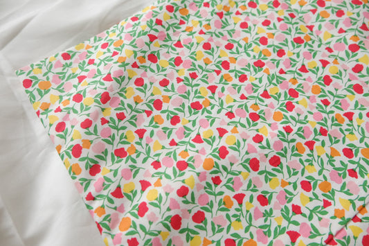 Cheerful Meadow Floral Cotton Fabric - 1.64 yd