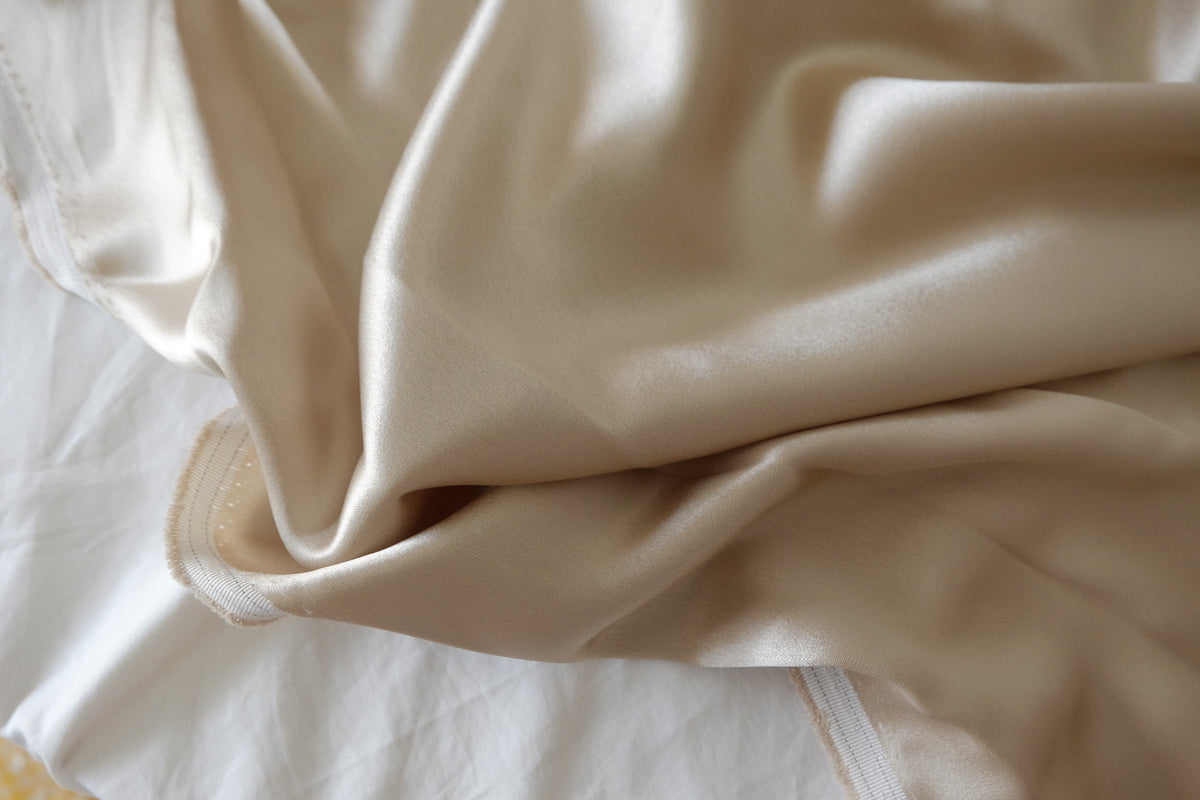 Light Champagne Triacetate Satin – 2.2 yd