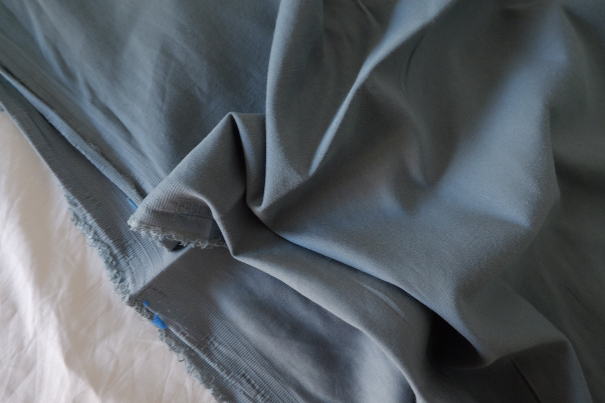 Smoky Blue Cupro Cotton Blend – 2.2 yd