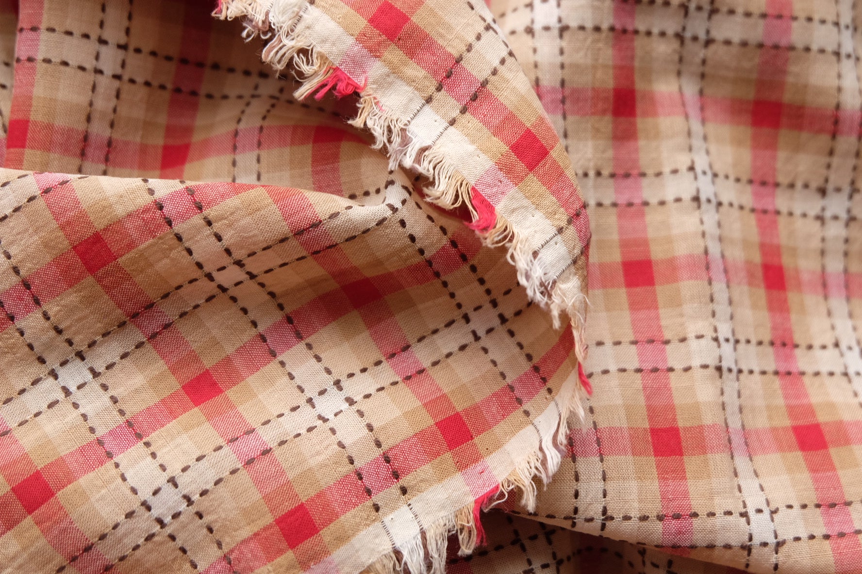 Vintage Woven Plaid Yarn-Dyed Cotton – 2.2 yd