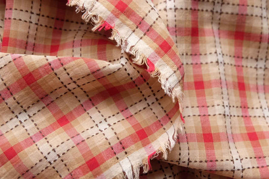 Vintage Woven Plaid Yarn-Dyed Cotton – 2.2 yd