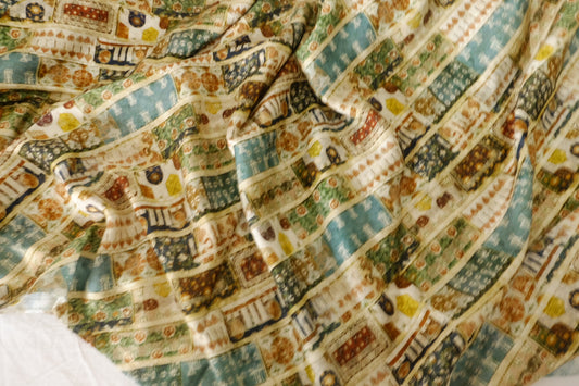 Vintage Patchwork Rayon Challis – 2.2 yd