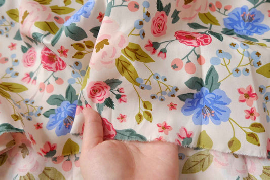 Summer Garden Cotton Poplin Fabric - 3.28 yd