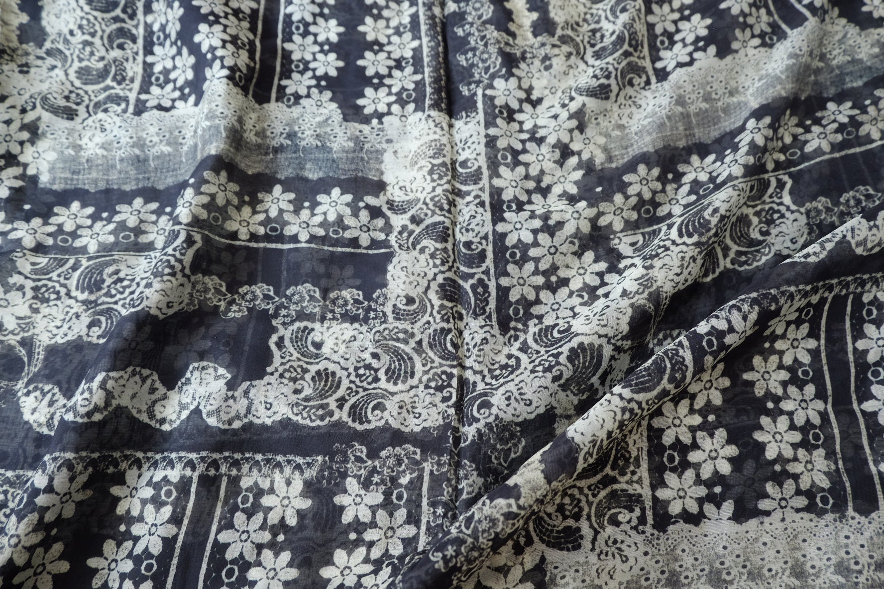 Lightweight Tencel Cotton Printed Fabric 1.9 Yards