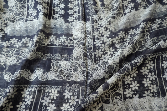 Lightweight Tencel Cotton Printed Fabric 1.9 Yards