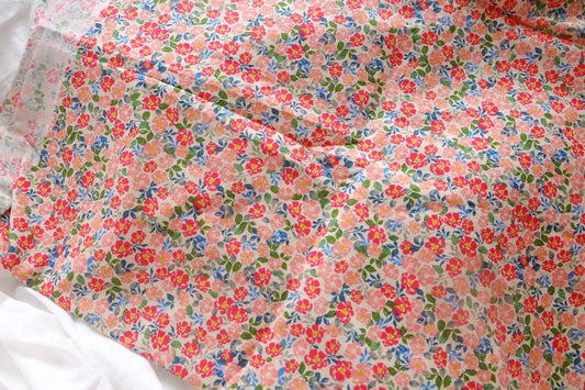 Tiny Garden Floral Jacquard Cotton Poplin Fabric - 3.28 yd