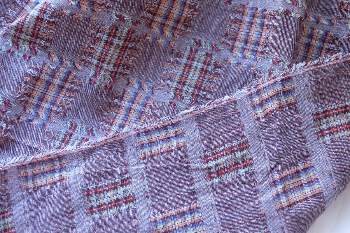 Frayed Plaid Patchwork Cotton – 2.2 yd