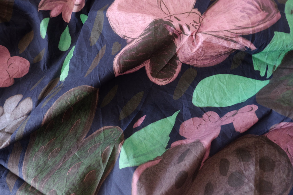 Midnight Botanical Garden – Cotton Poplin – 2.30 yd
