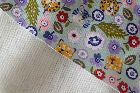 Cat Garden Heavy Cotton Canvas Fabric – 1.1 Yard