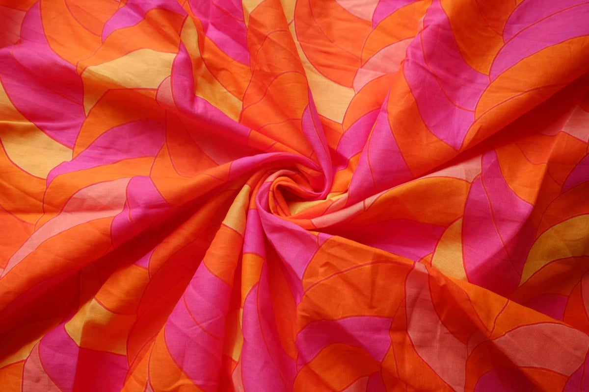 Sunset Wave Cotton Voile — 3.0 yd