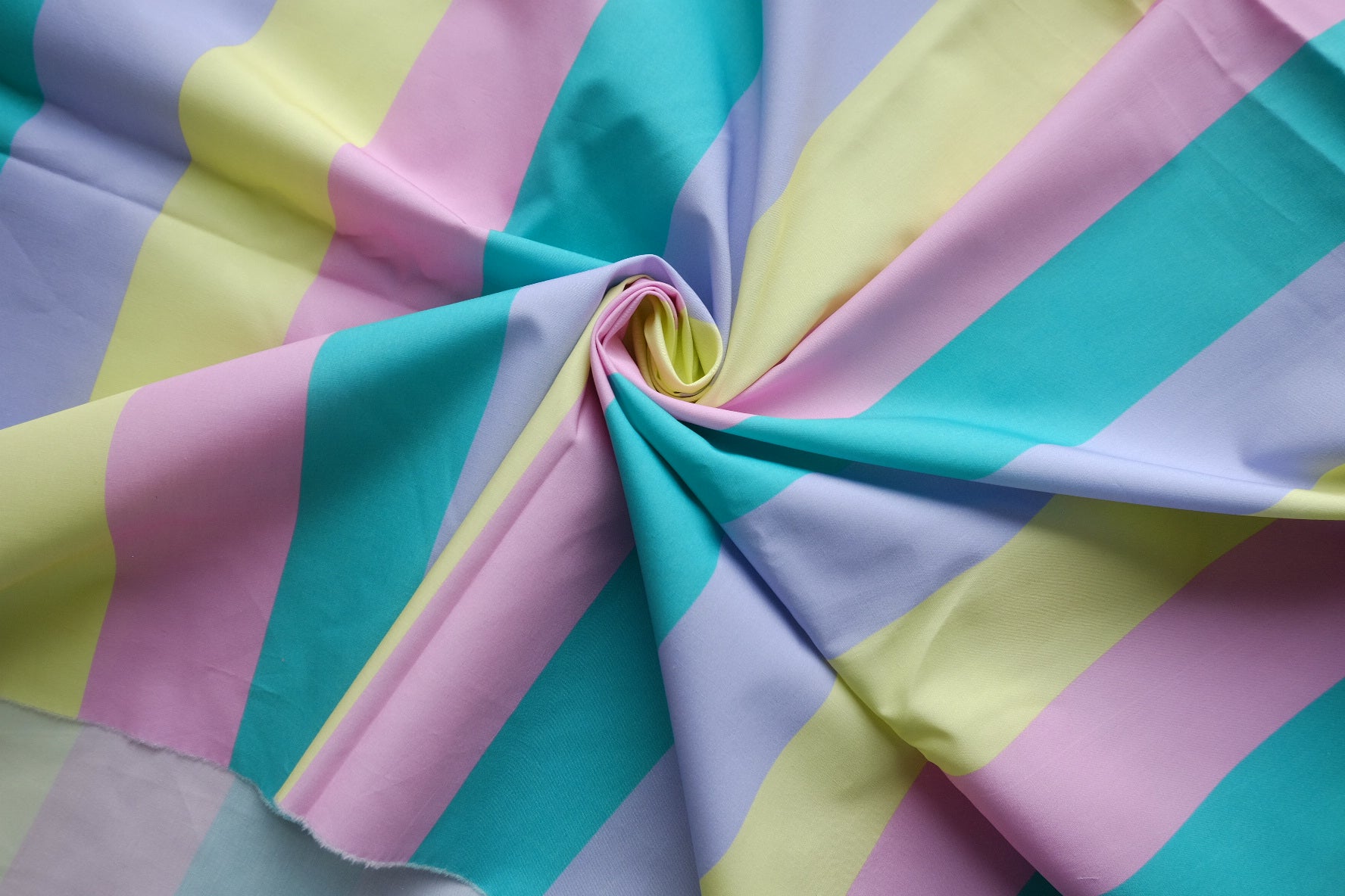 Pastel Stripe High-Density Cotton Poplin – 2.2 yd