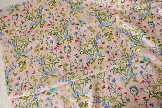 Storybook Garden Cotton Sateen Fabric – 3.3 yd