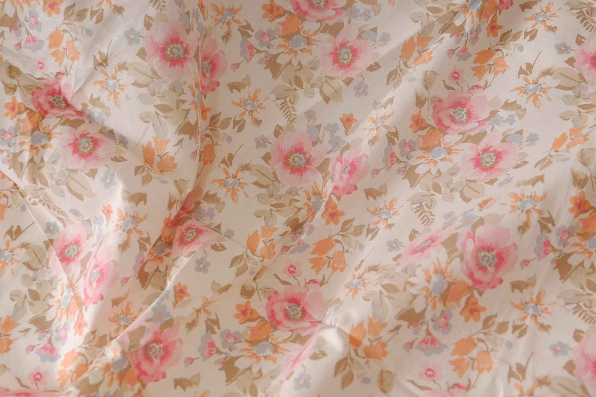 Soft Vintage Floral Cotton Lawn — 2.19 yd