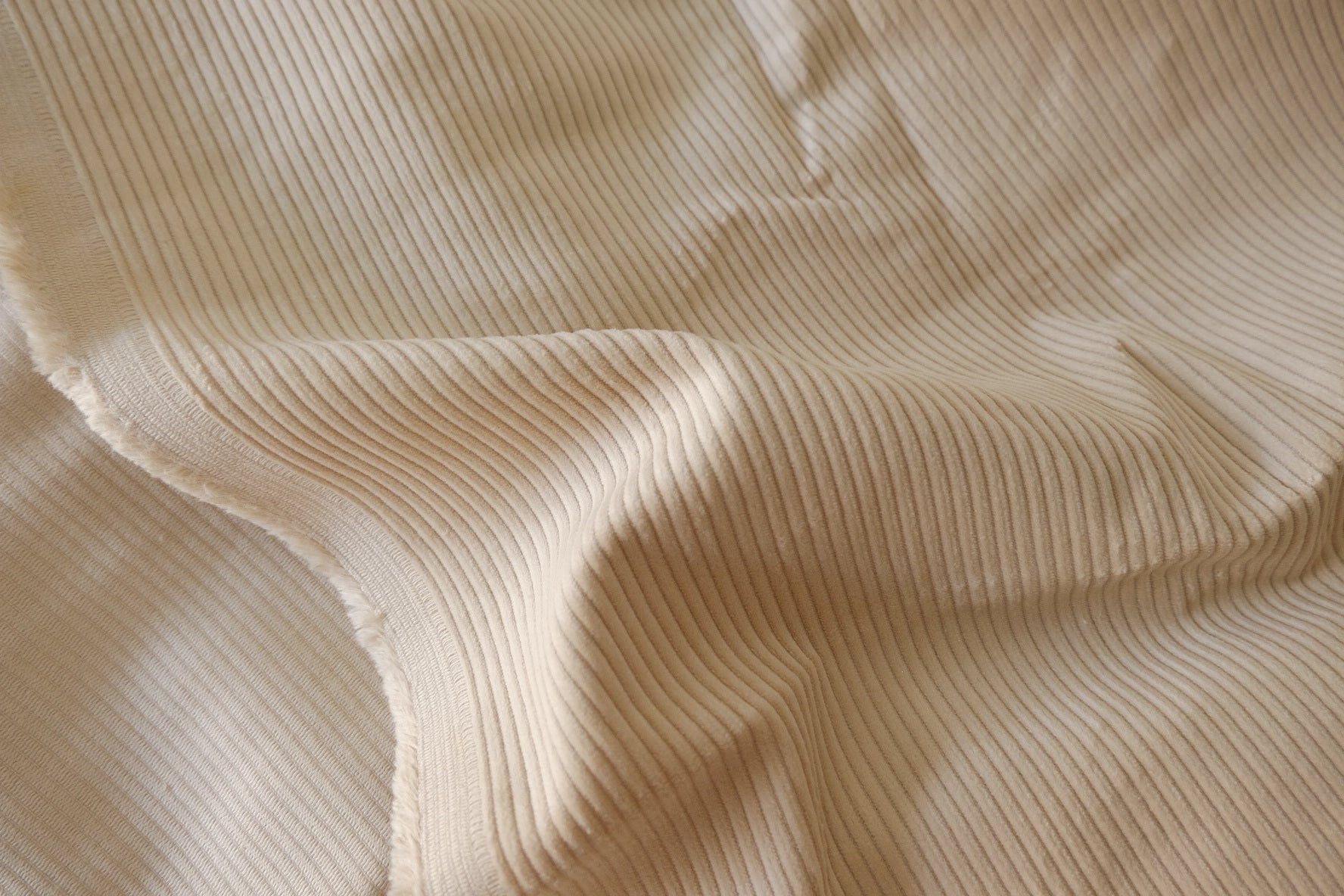 Heavyweight Ivory Cotton Corduroy – 2.2 yd / 1.1 yd